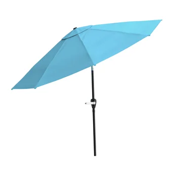 10-футовый зонт для патио с автоматическим наклоном, 120,00x12,00x98,00 дюймов