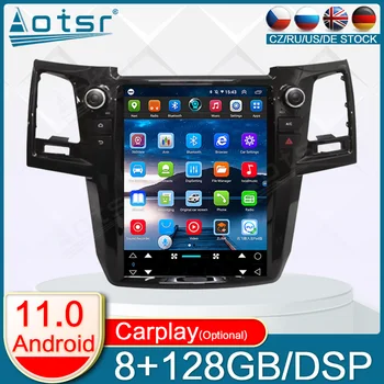 12,1 Дюйм(Ов) Ов) Экран Tesla Для Toyota Fortuner Hilux 2008 + Android Автомобильный Радиоплеер GPS Navi Авто Стерео Мультимедиа Carplay 4G DSP