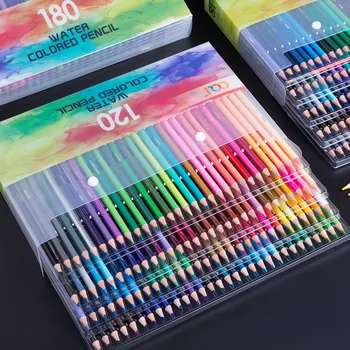 120/150/180/210 цветной набор карандашей для художественной росписи водорастворимый специальный цветной грифель для школьного уличного художественного эскиза канцелярские принадлежности