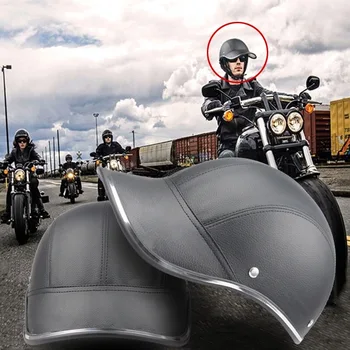 1X Мотоциклетный полуошлем, бейсбольная кепка, шлем на половину лица, Электрический велосипед, скутер, защитная каска с защитой от ультрафиолета, подходит для мужчин и женщин