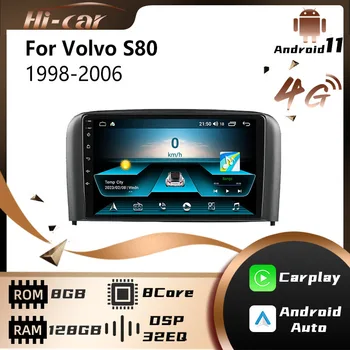 2 Din Android Автомобильный Радиоприемник для Volvo S80 1998-2006 Автомобильный Стерео Мультимедийный Видеоплеер Навигация GPS Авто Аудио Головное устройство Авторадио