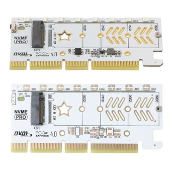 . 2 карты адаптера SSD для PCIe NVMe.2 диска для разъема PCI 4.0 x16 для ПК