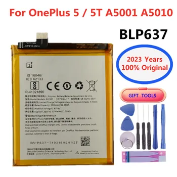 2023 Года Оригинальный аккумулятор BLP637 для Oneplus 5 5T One Plus 1 + 5 5T A5010 3300 мАч, Высококачественные сменные батареи + инструменты