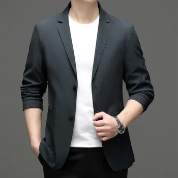 5636-R-Мужской трендовый повседневный хлопковый корейский мужской Свободный костюм на заказ