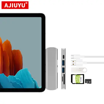 AJIYUU USB C концентратор для Samsung Galaxy Tab S7 11 