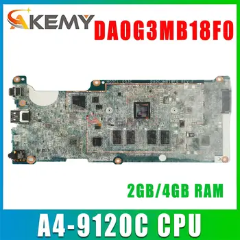 DA0G3MB18F0 Для HP Chromebook 11A G6 EE Материнская плата ноутбука с процессором A4-9120C 2 ГБ/4 ГБ оперативной памяти 16 ГБ EMMC L51910-001 100% Протестирована