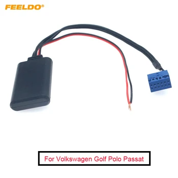 FEELDO 4 шт. Автомобильный Беспроводной модуль Bluetooth Радио Aux Кабель Для Volkswagen Golf Polo Passat Музыка Аудио радио AUX адаптер