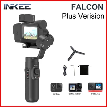 INKEE FALCON Plus 3-Осевой Карданный Стабилизатор экшн-камеры INKEE FALCON Plus Ручной Беспроводной Пульт Управления с Защитой От Встряхивания для GoPro Hero 10/9 OSMO Insta360