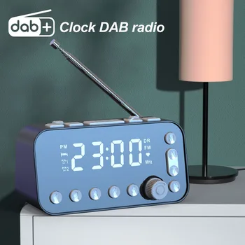 Mordern FM-радио светодиодный будильник для пробуждения у кровати.  Цифровой настольный календарь с термометром температуры, гигрометром влажности
