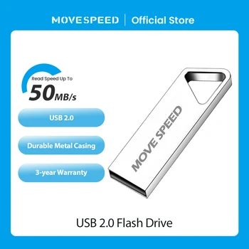 MOVESPEED Портативный USB Флэш-накопитель Высокоскоростной Флеш-накопитель 64 ГБ 32 ГБ 16 ГБ 8 ГБ Флешка Флэш-диск для Android Micro/ПК/Автомобиля/ТЕЛЕВИЗОРА