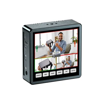 Oton Geek S02 Компактный 2-канальный видеомикшер с сенсорным экраном HD-MI и прямой трансляцией по USB-C