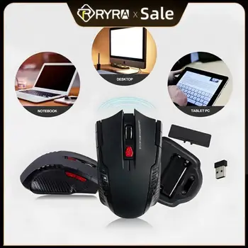 RYRA 2,4 G 7 клавиш Беспроводная Игровая Мышь 1600 точек На дюйм USB-Приемник Игровые Мыши Оптические Для Рабочего Ноутбука PC Gamer CSGO PUBG LOL