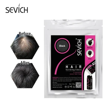 Sevich 50g Instant Hair Growth Fiber Refill 10 Цветов Кератиновое Волокно Для Наращивания Волос Порошок Для Удержания Волокон Спрей-Пудра Для Лечения Волос