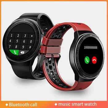 Xiaomi Mijia Muzyka Inteligentny Zegarek Mężczyźni Kobiety Bluetooth Zadzwoń Pełny Ekran Dotykowy Smartwatch Monitorowanie Snu