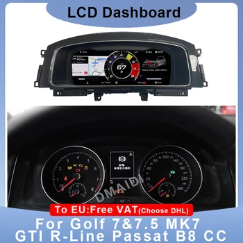 Автомобильный Дисплей Панель Приборной Панели ЖК-Спидометр Цифровая Приборная Панель для Volkswagen VW Golf 7 MK7 Golf 7 R GTi Passat B8 CC