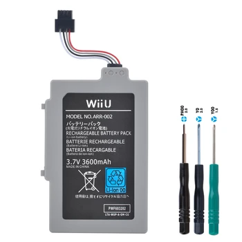 Аккумулятор емкостью 3600 мАч WUP-010 WUP-012 для беспроводного контроллера Nintendo Wii U Gamepad