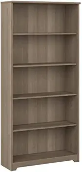 Высокий 5-дюймовый книжный шкаф пепельно-серого цвета