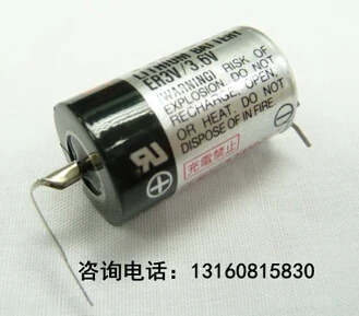 Горячая НОВИНКА ER3V/3,6 V ER3V 3,6 V 1/2AA PLC литиевая батарея литий-ионный аккумулятор с ножкой