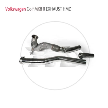 Даунпайп высокой эффективности подачи выхлопной системы HMD для коллекторов каталитического нейтрализатора Volkswagen Golf MK8 R
