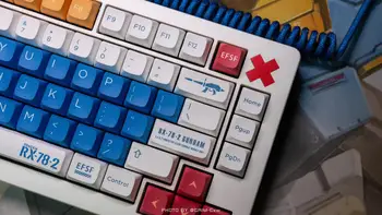 Колпачки для клавиш PBT 150-Key XDA Profile DYE SUB Персонализированный Аниме Gundam RX-78 Keycap Для Механических клавиатур Cherry MX Switch