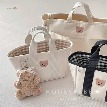 Корейский Стеганый Медведь, сумка для мамы, детский подгузник, сумка для беременных, Пакеты для подгузников, Туалетные принадлежности, Сумка для багажа, сумка для мам, дорожная сумка