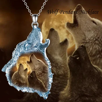 Креативное ожерелье с подвеской в виде хрустального волка Унисекс, подарок на день рождения, юбилей, аксессуары на каждый день