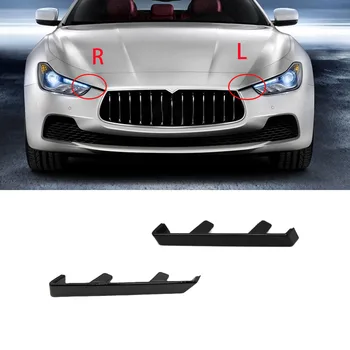 Левый И Правый Кронштейн Пластины Переднего Бампера Глянцевый Черный Держатель Для Maserati Ghibli M157 2014-2020 OEM 670011291 670011291