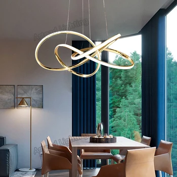 Легкая Роскошная Люстра в гостиной, Креативная Современная минималистичная Дизайнерская Люстра в форме спальни, Светильники для столовой