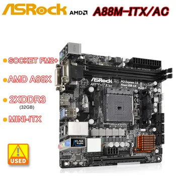 Материнская плата AMD A88X ASRock A88M-ITX/ac Материнская плата с разъемом FM2 + 2xDDR3 32GB HDMI SATA3 6.0 USB 3.1Mini-ITX