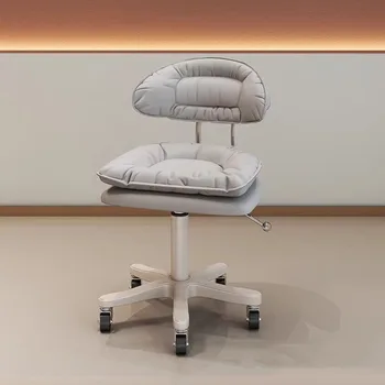 Мобильное маникюрное кресло для стилиста, Простые Круглые колеса, Профессиональное Парикмахерское кресло, Вращающееся, Салон Taburete Con Ruedas Furniture DWH