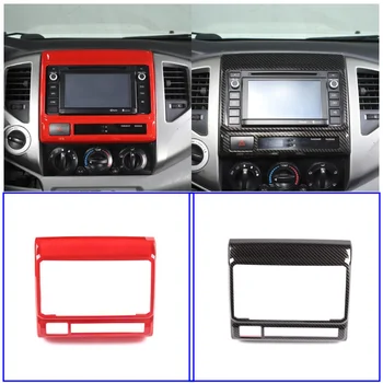 Модификация интерьера из углеродного волокна ABS, отделка рамки GPS-навигации, украшение крышки для Toyota Tacoma 2011-2015, корпус, автомобильный Аксессуар