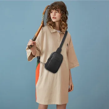 Модная минималистичная повседневная сумка на плечо с косой посадкой, женская многофункциональная сумка с карманом из искусственной кожи