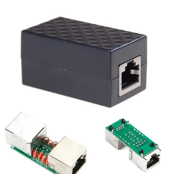 Молниеотвод Сетевой фильтр RJ-45 Ethernet Кабель Для Подключения Удлинителя Адаптера-Преобразователя