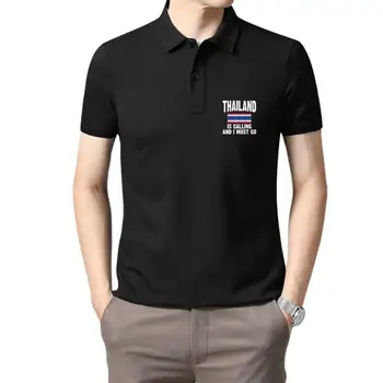 Мужская одежда для гольфа, Таиланд зовет, и я должен идти, женская футболка-поло для мужчин