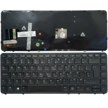 Новая Клавиатура с подсветкой пользовательского интерфейса Для HP Elitebook 840 G1 840 G2 850 G1 ZBOOK 14 Английский Черный С Указателем