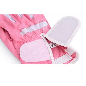 Новые перчатки для гольфа PGM, регулируемые для левой и правой руки, дышащие женские перчатки из волокнистой ткани для спорта на открытом воздухе с полными пальцами
