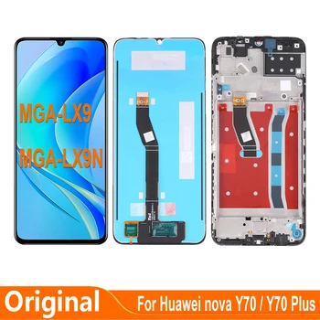 Оригинал Для Huawei Nova Y70 Plus MGA-LX9 MGA-LX9N ЖК-дисплей с сенсорным экраном, Дигитайзер, детали для сборки
