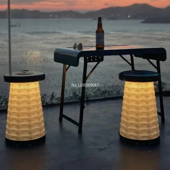 Открытый складной термоусадочный световой предупреждающий стул кемпинг стол для пикника ночная рыбалка портативный складной стул мебель