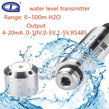Приборы для измерения уровня 0-5 М, 4-20 мА, 0-10 В, 1-5 В, RS485, встроенный Контроллер, Датчик уровня в резервуаре для воды