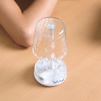 Прикроватная лампа из АБС-пластика PMMA, Декоративный ночник для спальни, Инструмент для освещения, Орнамент