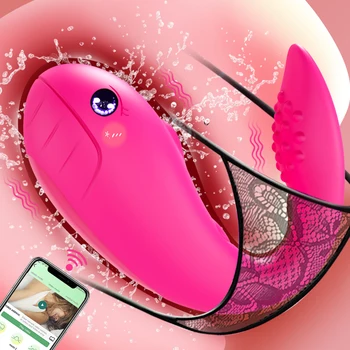 Приложение Bluetooth Wear Вибратор для Женщин Стимулятор Клитора Беспроводной Пульт Дистанционного Управления Фаллоимитатор Love Egg Секс-Игрушки Для Женщин Товары Для Взрослых