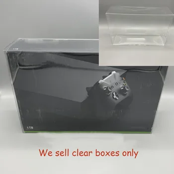 Прозрачный Дисплей ПЭТ пластиковая коробка для консоли Xbox one X красочная коробка Защитная крышка для хранения