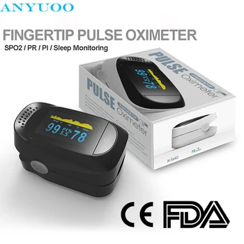 Пульсоксиметр на кончике пальца SpO2, насыщение кислородом, PI PR, монитор сна, OLED-дисплей, неинвазивное обнаружение для ухода за пожилыми людьми