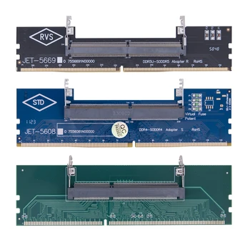 Разъемы адаптера DDR3 DDR4 DDR5 к SO-DIMM для оперативной памяти Ноутбука DDR3/4/5 Sodimm к Dimm Riser 240pin 288pin DIMM-карта для настольного компьютера