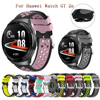 ремешок для часов 22 мм для Huawei watch GT 2e/GT2 46 мм/GTR47 мм силиконовый браслет для Garmin Vivoactive 4 ремешок-браслет