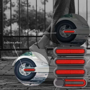 Светоотражающий защитный чехол для Xiaomi Mi Electric Scooter M365/PRO/1S/Essential Scooter, задняя крышка ступицы заднего колеса, красная