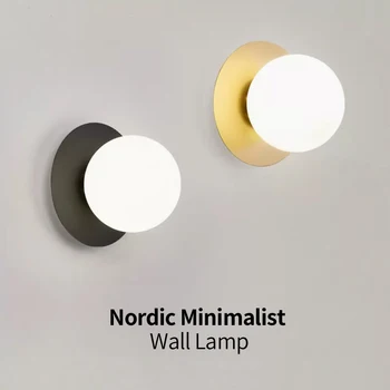 Современный настенный светильник в скандинавском минималистичном стиле для спальни, прикроватной тумбочки и гостиной, фона для лестницы, прохода, светодиодного освещения, домашней утвари