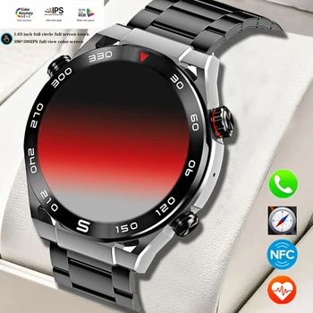 Умные часы для здоровья мужчин, Сенсорный компас для контроля уровня сахара в крови, Умный остров, NFC, Bluetooth, Умные часы для мужчин для IOS Android